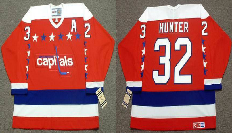 2019 Men Washington Capitals 32 Hunter red CCM NHL jerseys